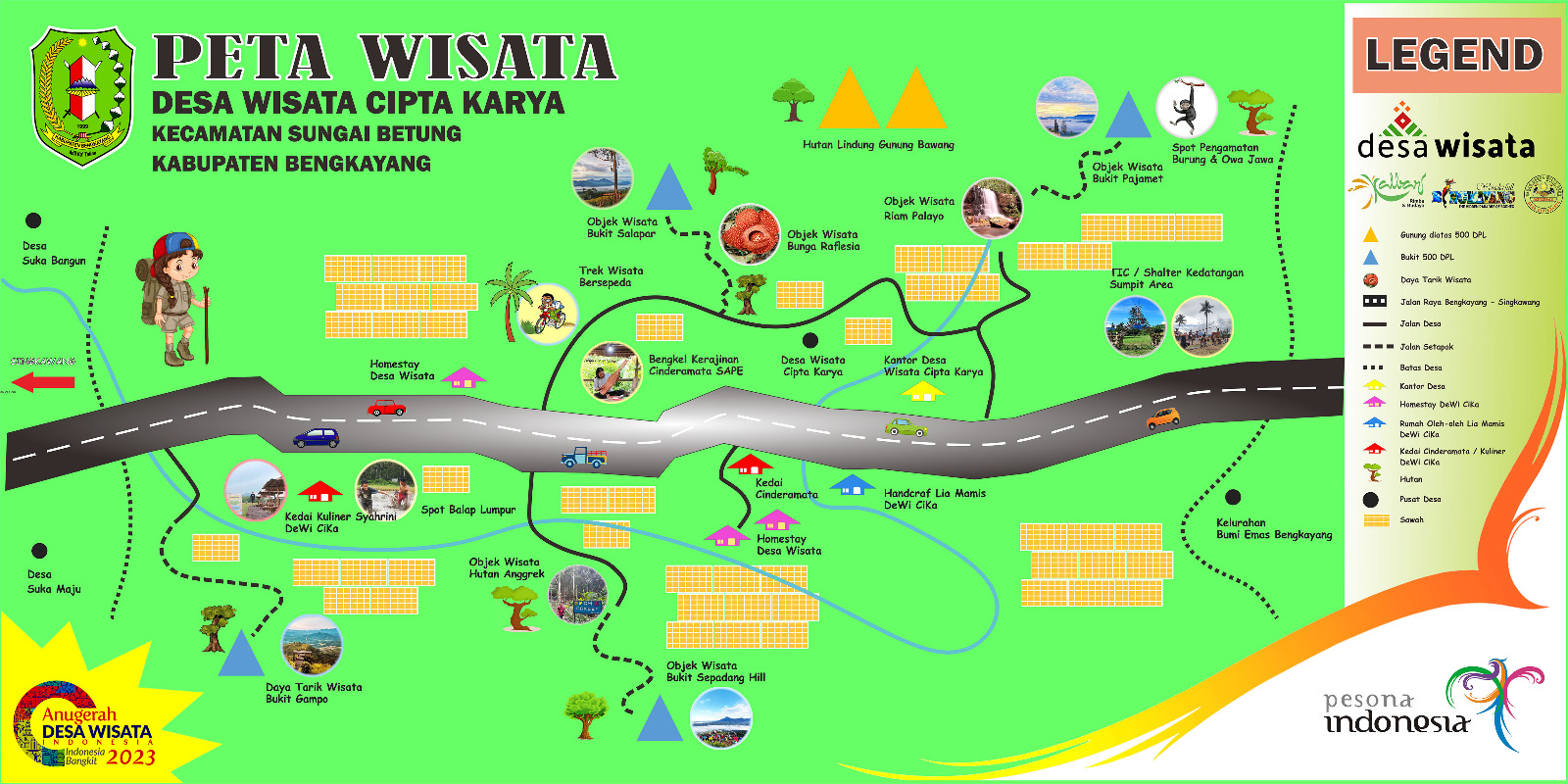 peta wisata dewi cika